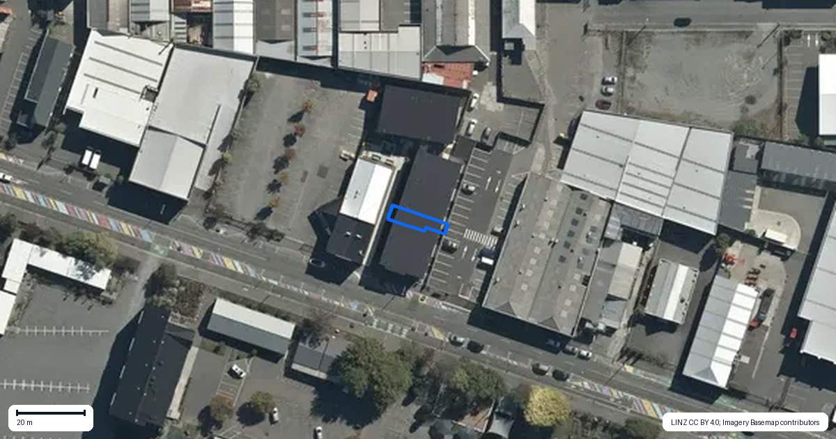 Property context map for 4/75 Ferry Road, Christchurch Central, Christchurch