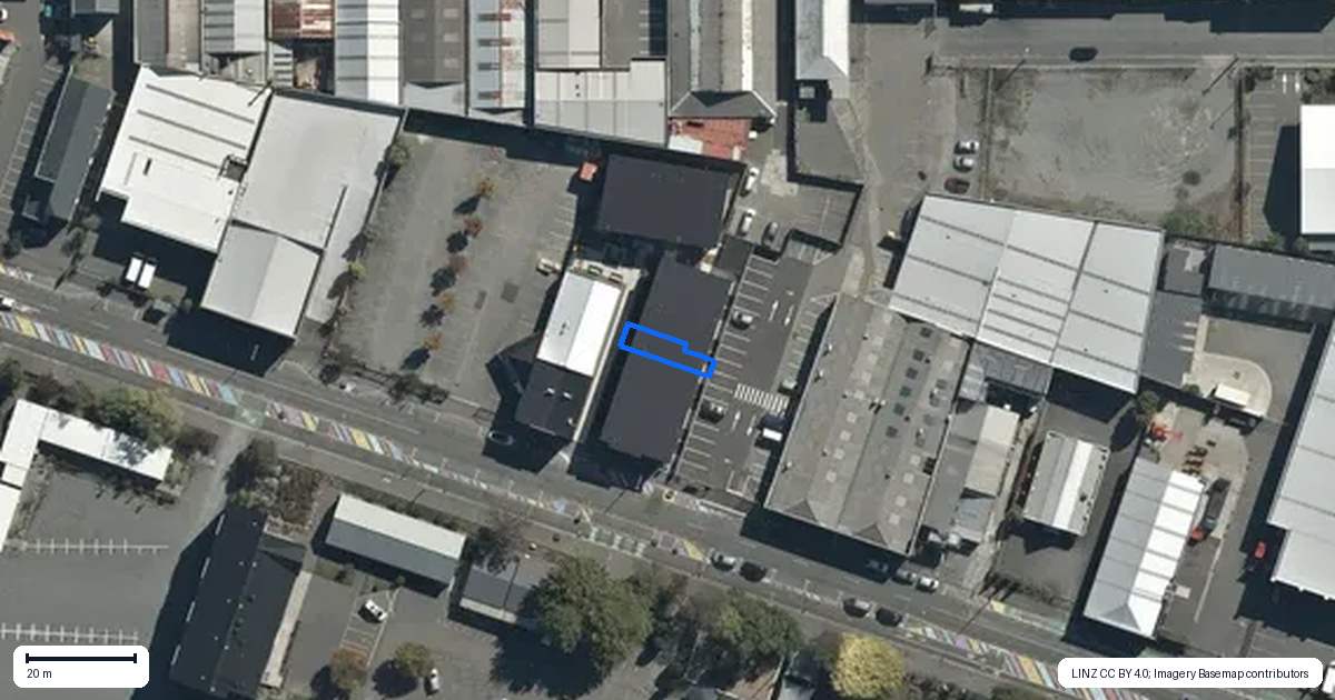 Property context map for 5/75 Ferry Road, Christchurch Central, Christchurch