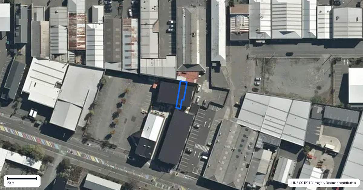 Property context map for 4/73 Ferry Road, Christchurch Central, Christchurch