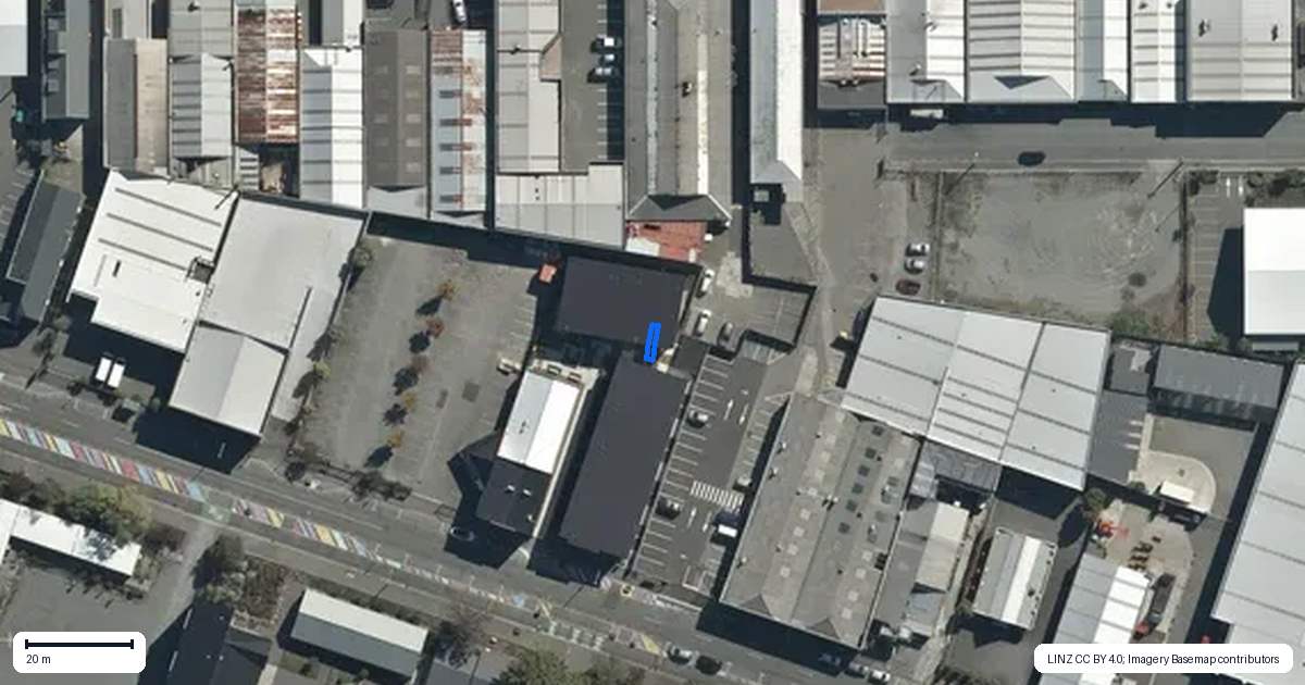 Property context map for 105/73 Ferry Road, Christchurch Central, Christchurch