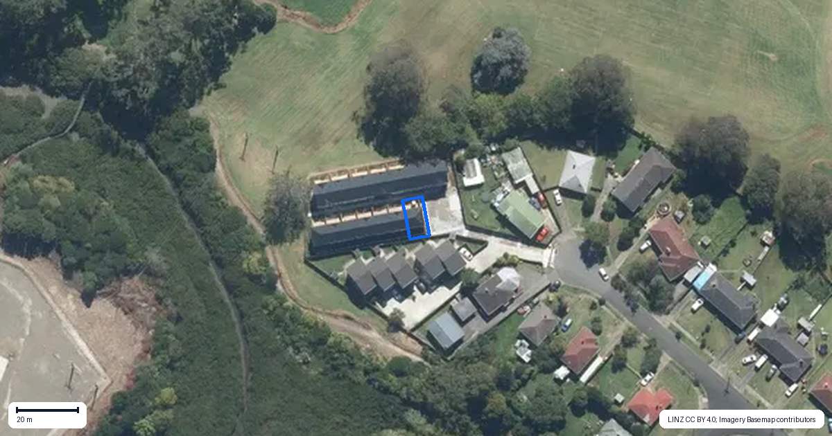 Property context map for 1/20 Bentley Road, Otara, Auckland