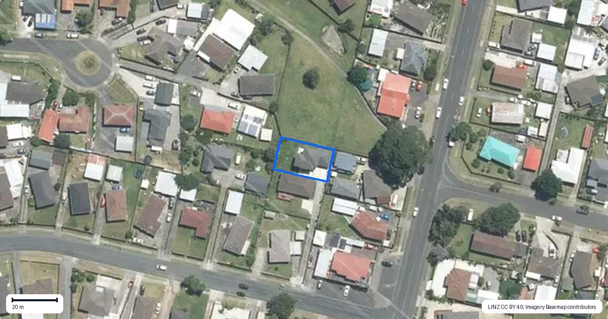 Property context map for 68A Israel Avenue, Clover Park, Auckland