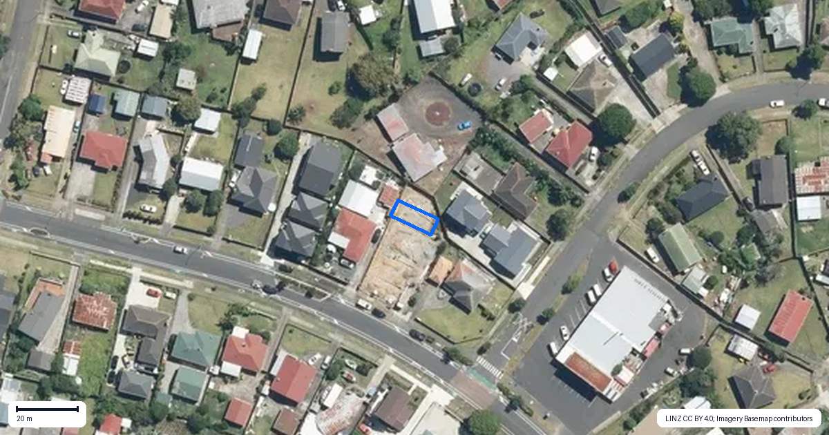 Property context map for 40E Friesian Drive, Mangere, Auckland