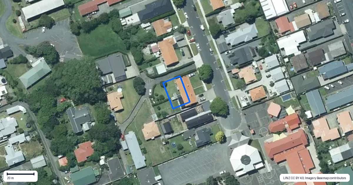 Property context map for 16A Clinton Street, Fitzroy, New Plymouth
