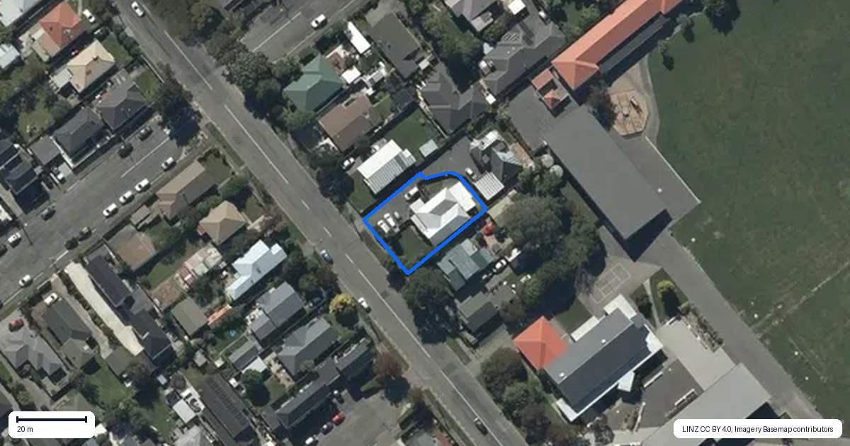 Property context map for 232 Selwyn Street, Spreydon, Christchurch