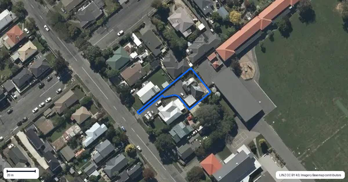 Property context map for 232B Selwyn Street, Spreydon, Christchurch