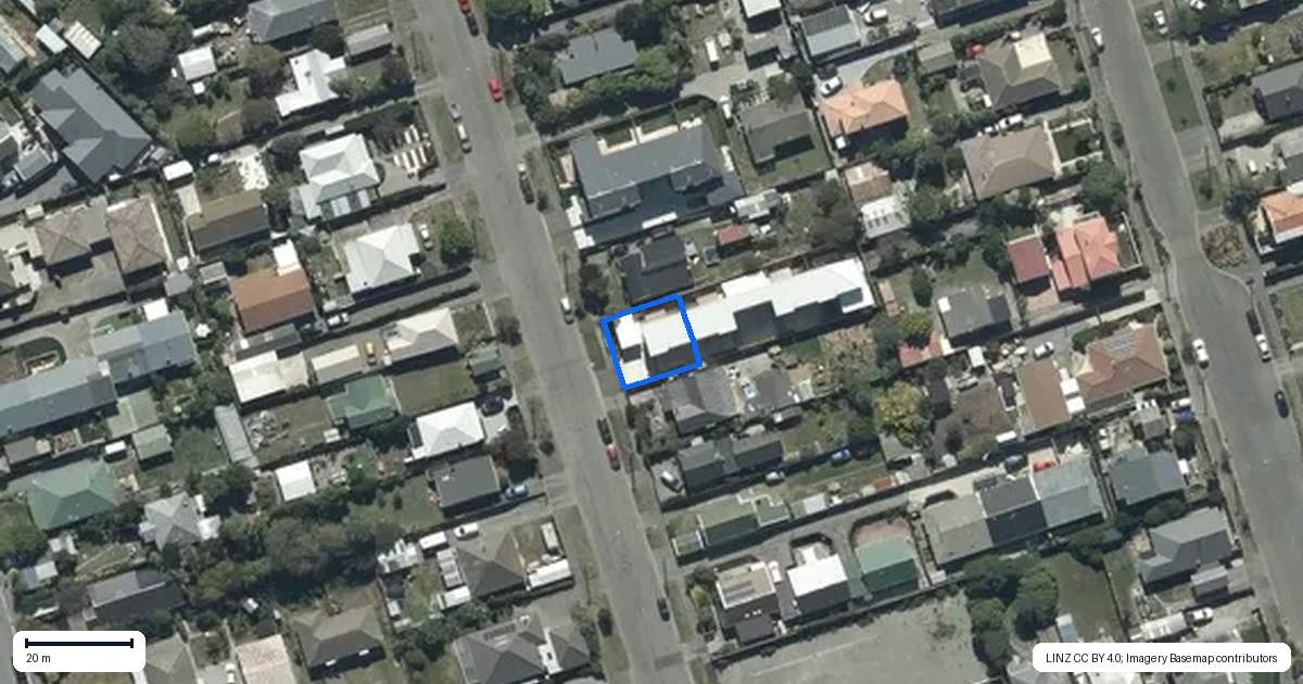 Property context map for 1/23 Howe Street, New Brighton, Christchurch