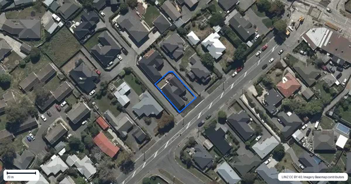 Property context map for 98 Aorangi Road, Bryndwr, Christchurch