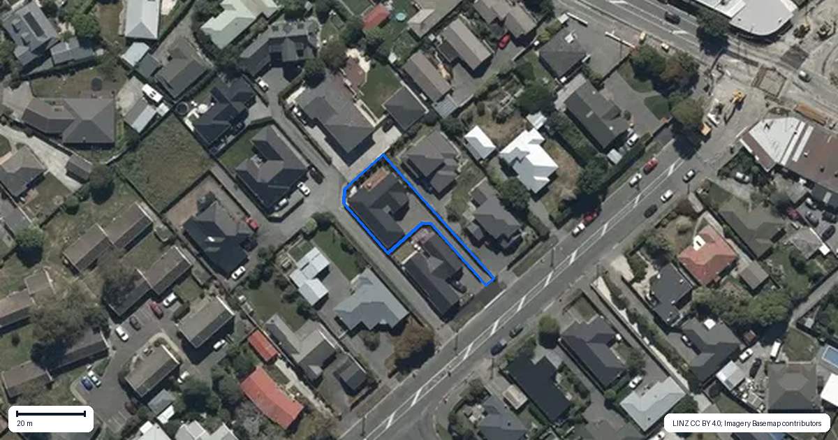 Property context map for 98A Aorangi Road, Bryndwr, Christchurch