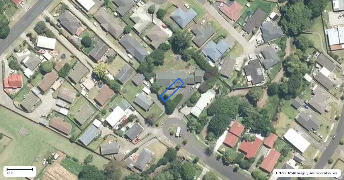 Property context map for 13/25 Childs Avenue, Pukekohe