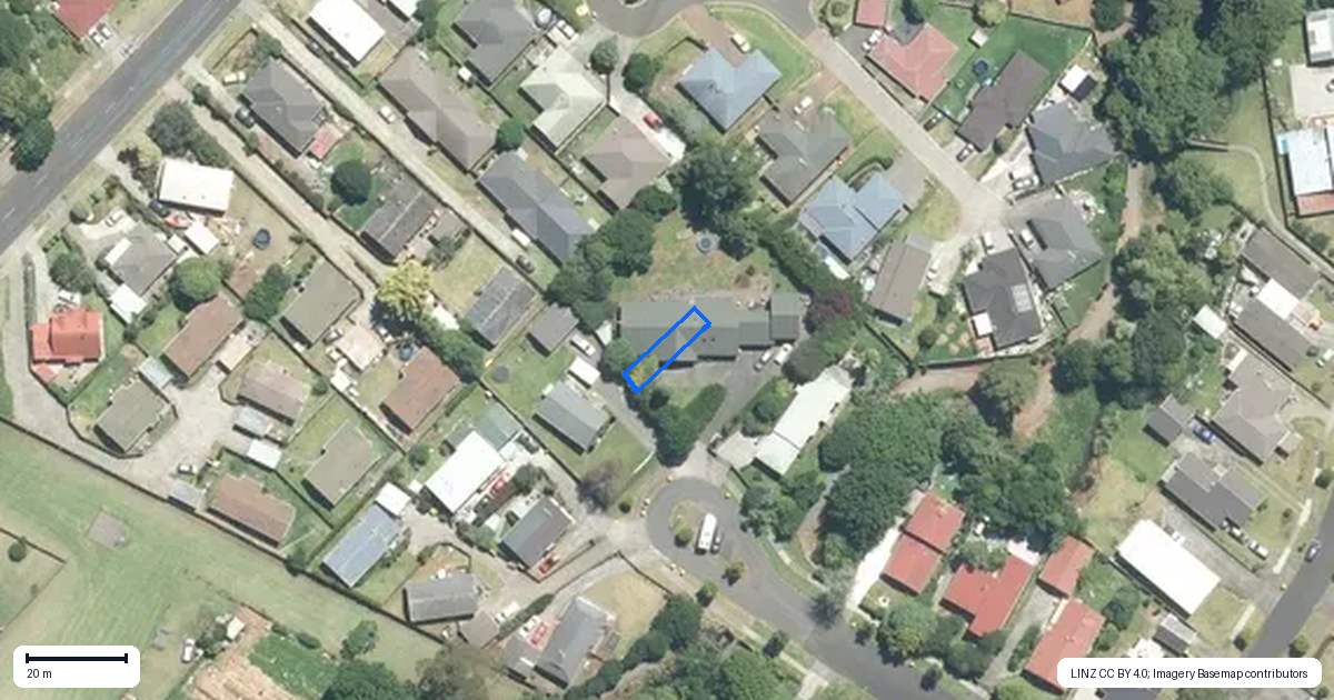 Property context map for 12/25 Childs Avenue, Pukekohe