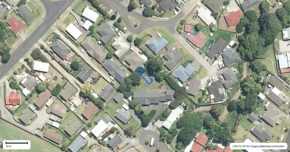 Property context map for 6/25 Childs Avenue, Pukekohe
