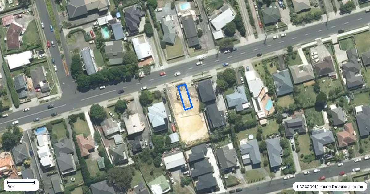 Property context map for 23B Pupuke Road, Birkenhead, Auckland