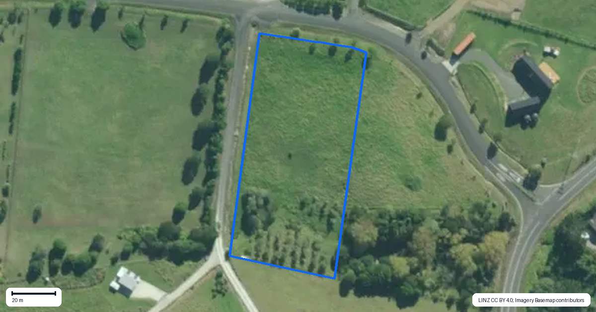 Property context map for 167 Barrier View Road, Mangawhai
