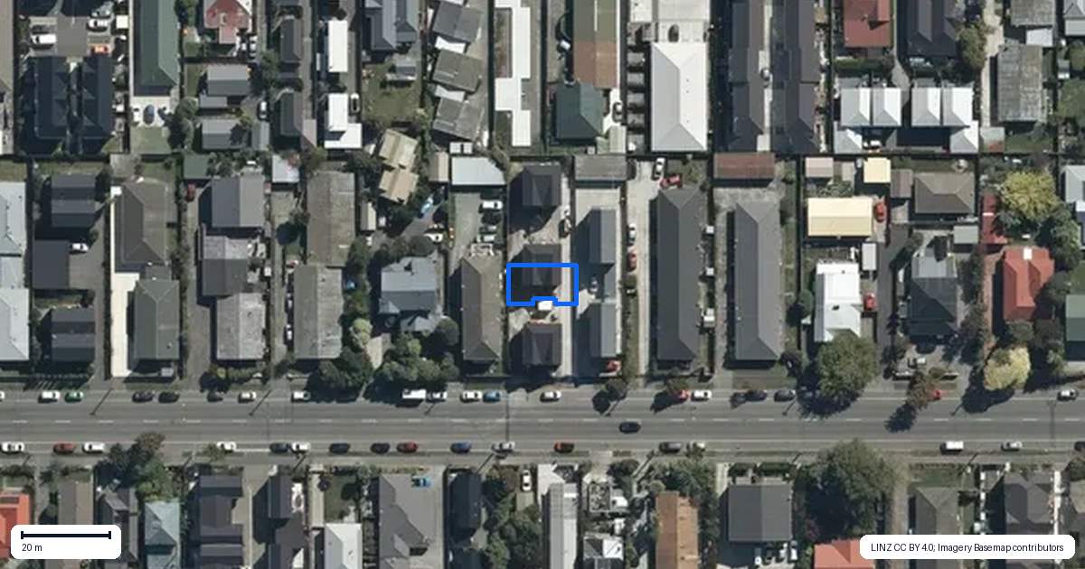 Property context map for 3/405 Gloucester Street, Linwood, Christchurch
