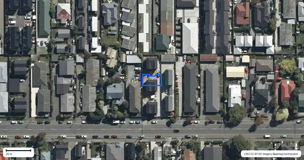 Property context map for 4/405 Gloucester Street, Linwood, Christchurch