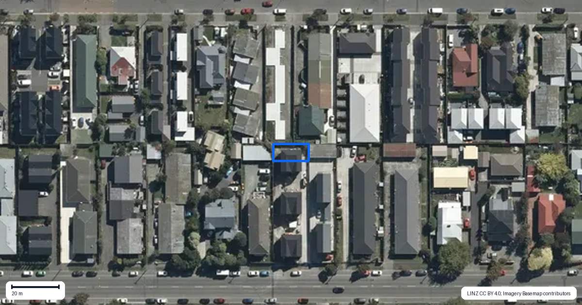 Property context map for 6/405 Gloucester Street, Linwood, Christchurch