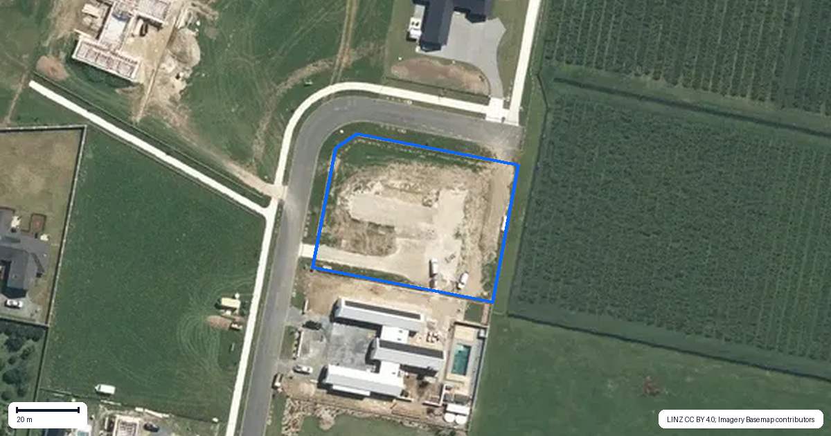 Property context map for 35 Te Mara Drive, Leamington, Cambridge