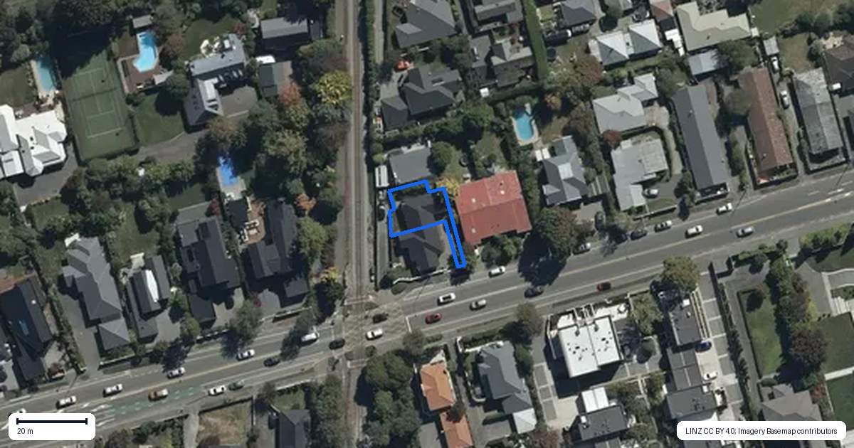 Property context map for 121B Glandovey Road, Strowan, Christchurch