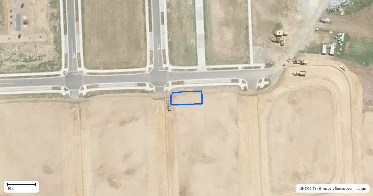 Property context map for 21 Hampshire Lane, Karaka, Papakura