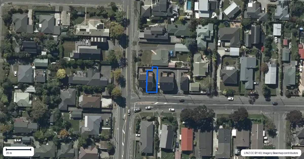 Property context map for 1/171 Centaurus Road, Saint Martins, Christchurch