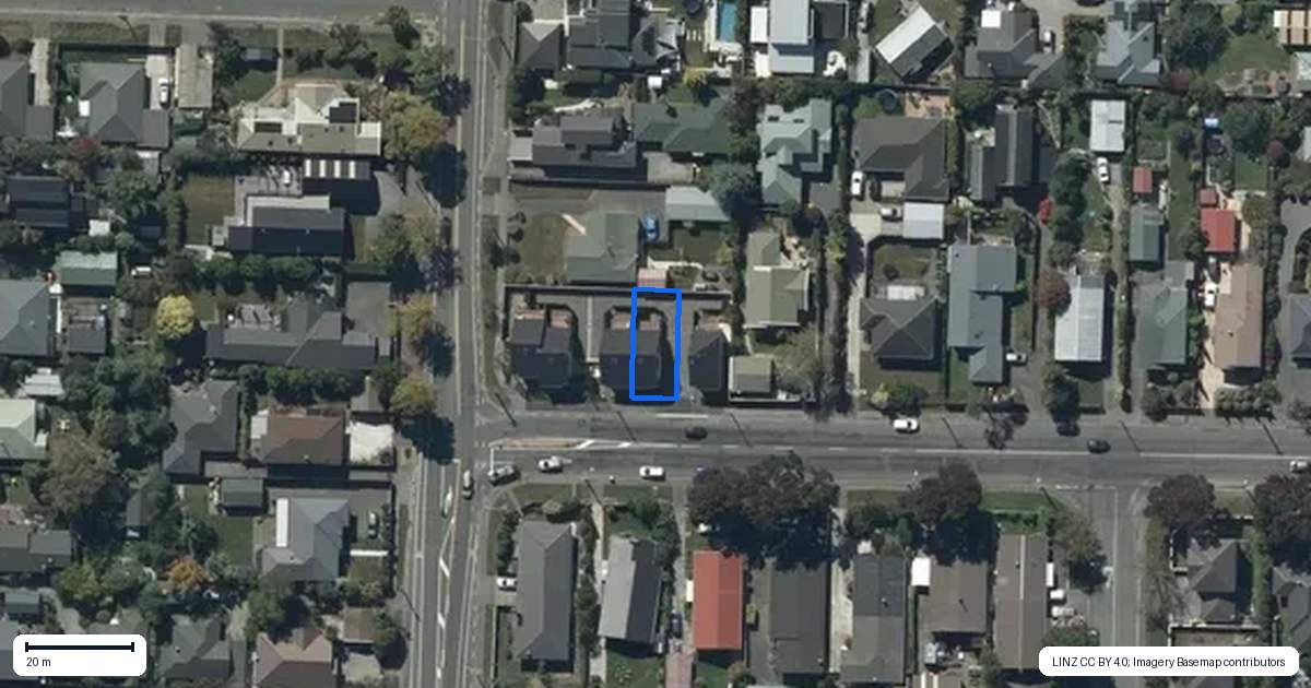Property context map for 3/171 Centaurus Road, Saint Martins, Christchurch