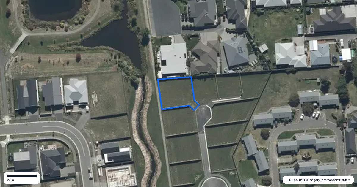 Property context map for 7 Taipu Lane, Burwood, Christchurch