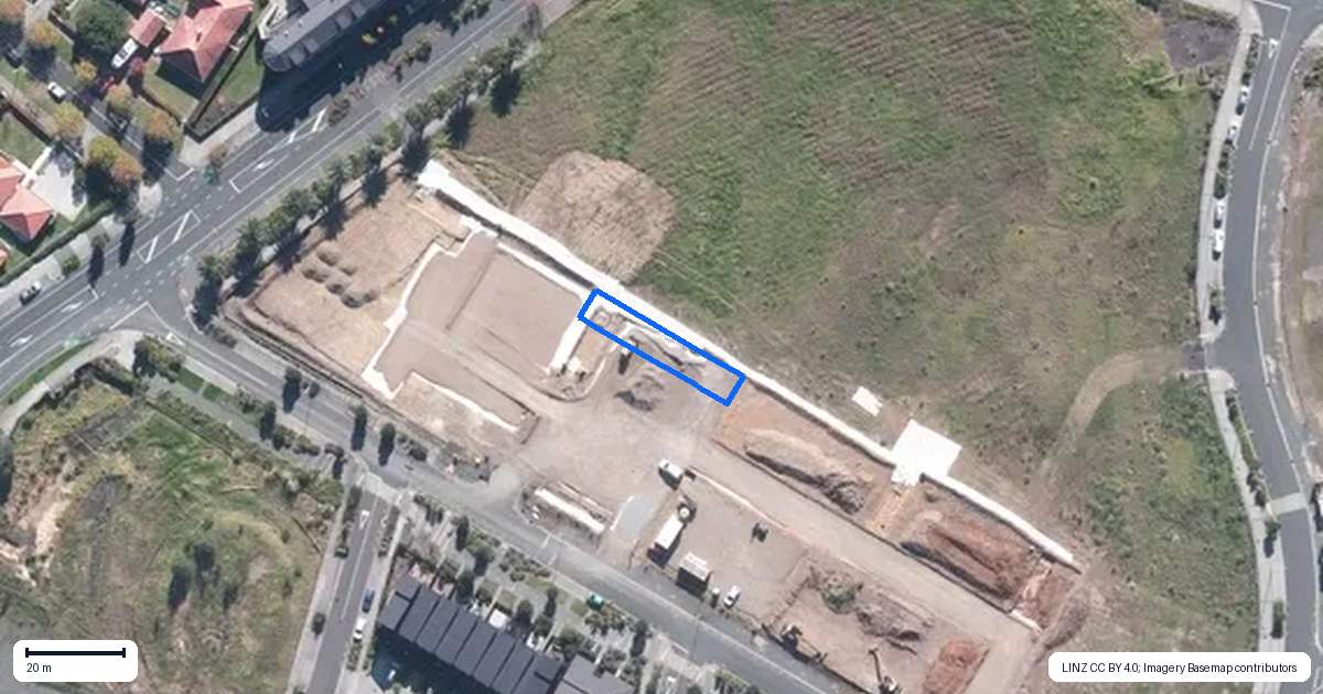 Property context map for 13 Rauawa Lane, Hobsonville, Auckland