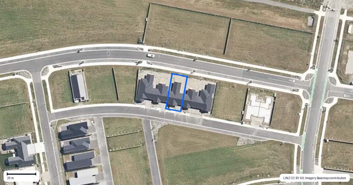 Property context map for 16 McGrath Lane, Rangiora
