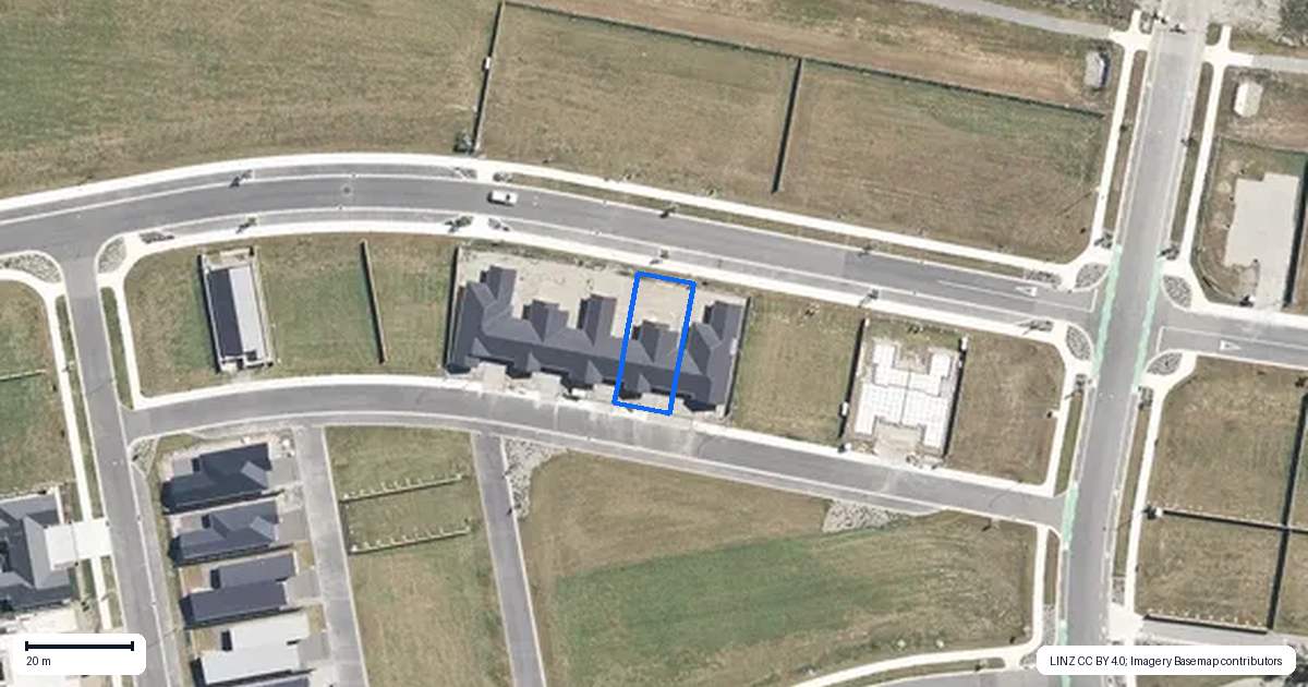 Property context map for 14 McGrath Lane, Rangiora
