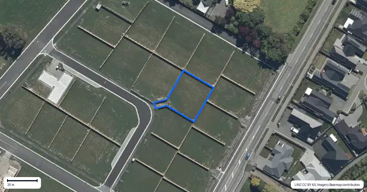 Property context map for 8 Blackberry Court, Harewood, Christchurch