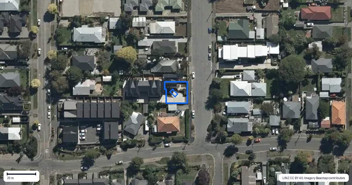 Property context map for 2/31 Cleveland Street, Edgeware, Christchurch