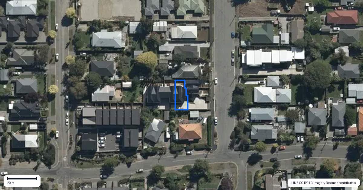 Property context map for 3/31 Cleveland Street, Edgeware, Christchurch