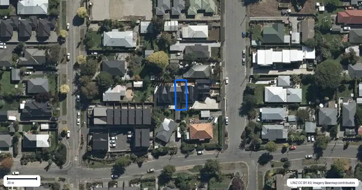 Property context map for 4/31 Cleveland Street, Edgeware, Christchurch
