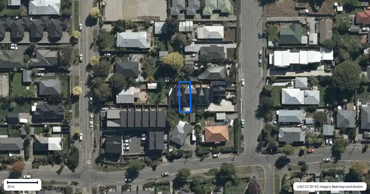 Property context map for 5/31 Cleveland Street, Edgeware, Christchurch