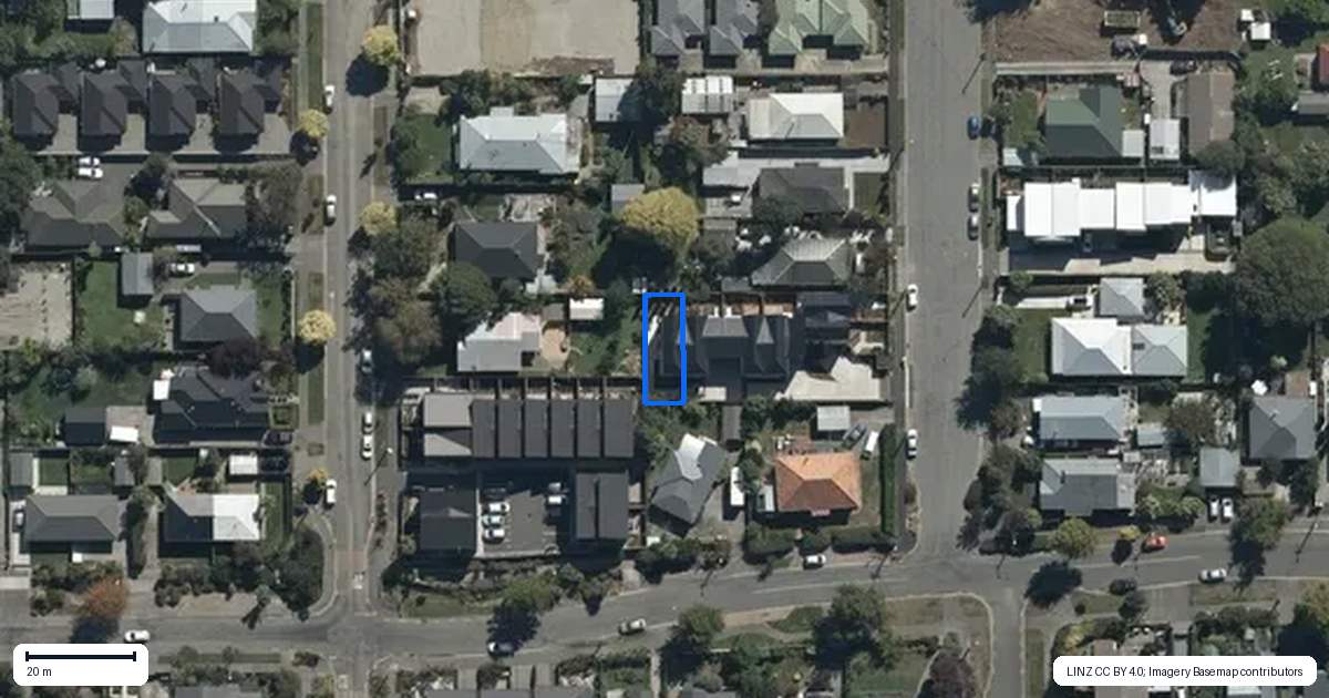Property context map for 6/31 Cleveland Street, Edgeware, Christchurch