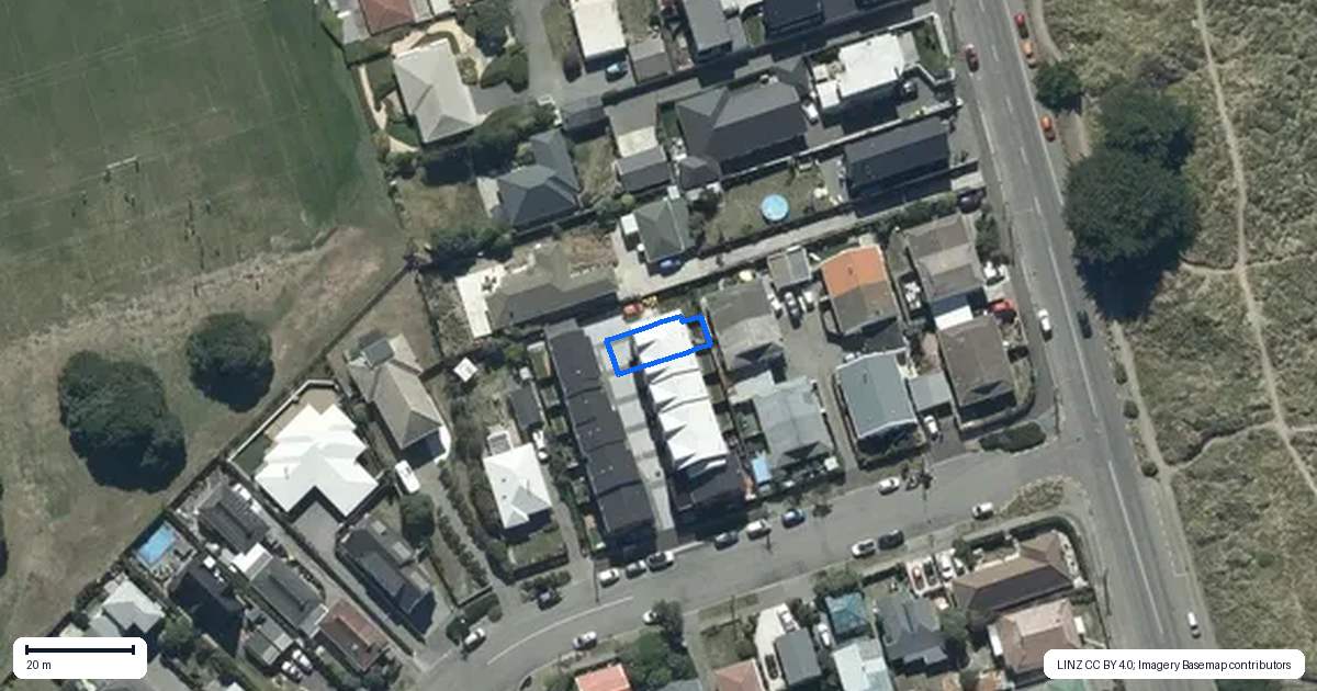Property context map for 6/12 Lonsdale Street, New Brighton, Christchurch