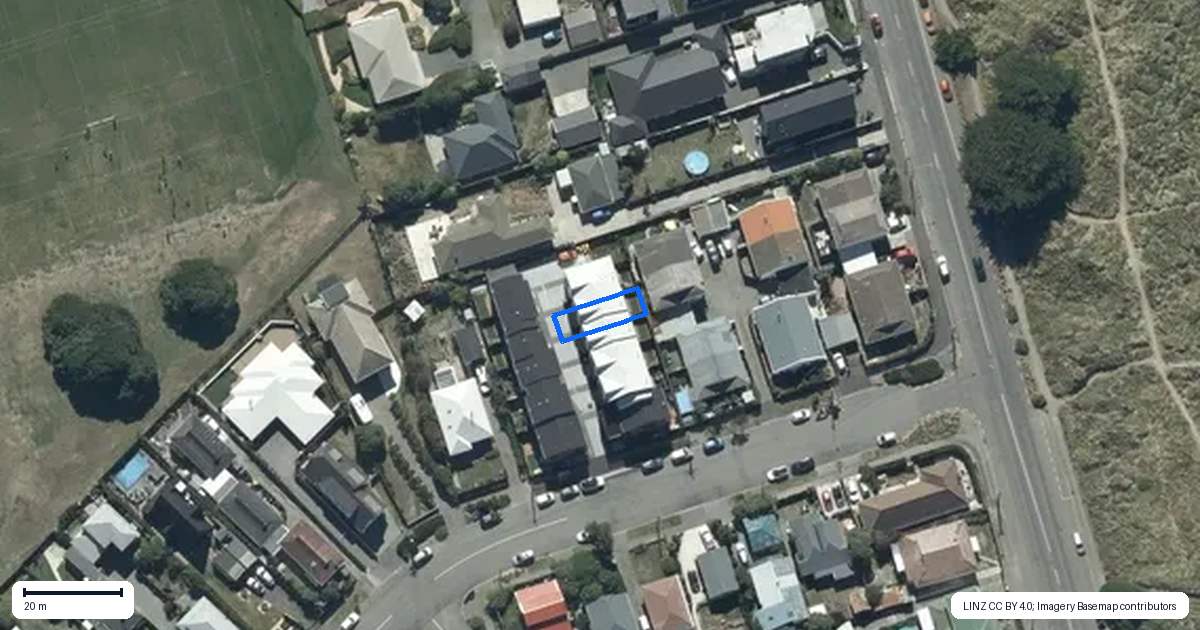 Property context map for 5/12 Lonsdale Street, New Brighton, Christchurch