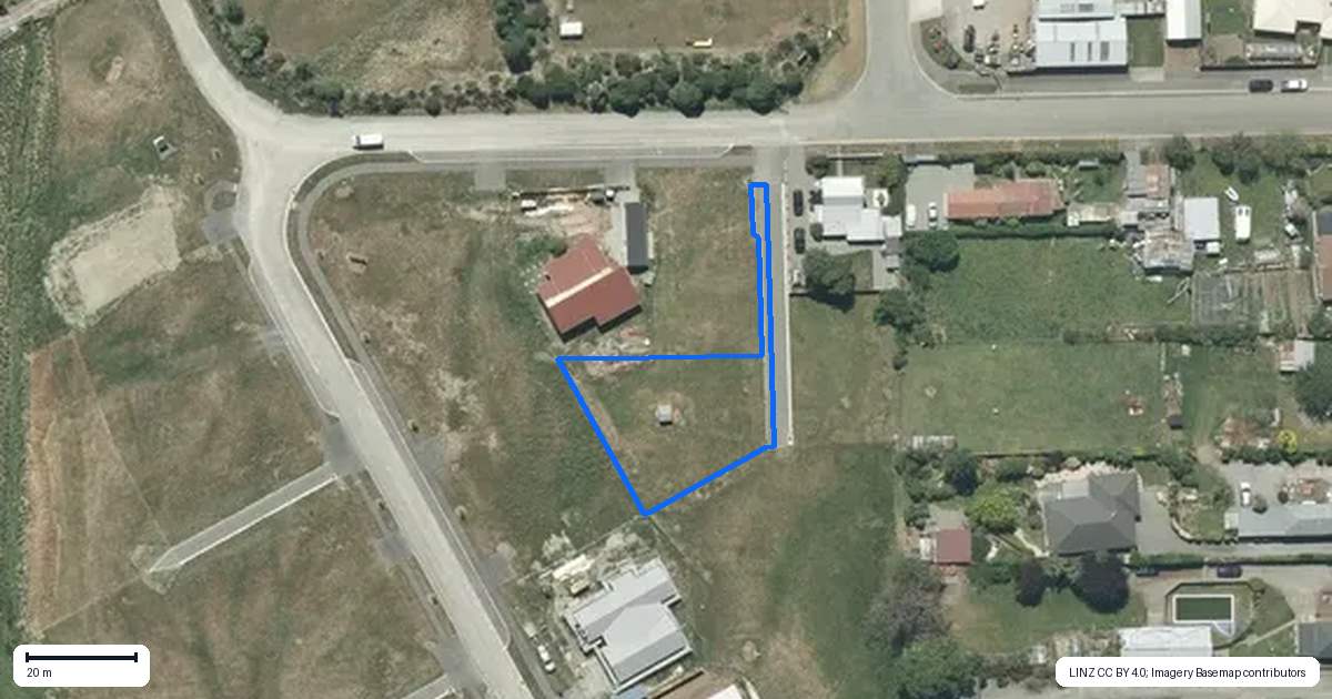 Property context map for 39 Majors Road, Geraldine