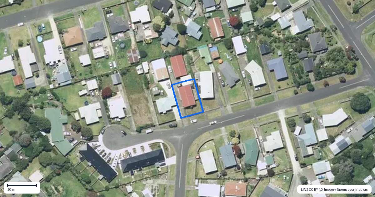 Property context map for 17 Tainui Street, Castlecliff, Whanganui