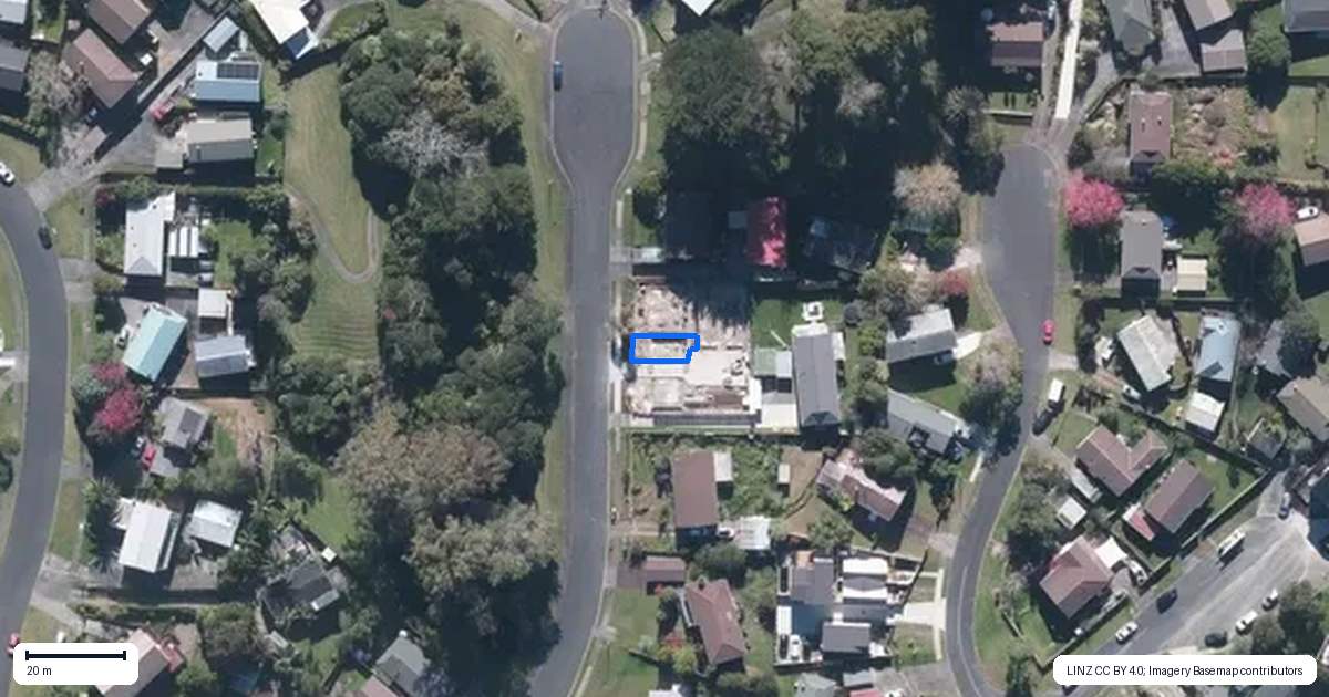 Property context map for 17D Midgley Road, West Harbour, Auckland