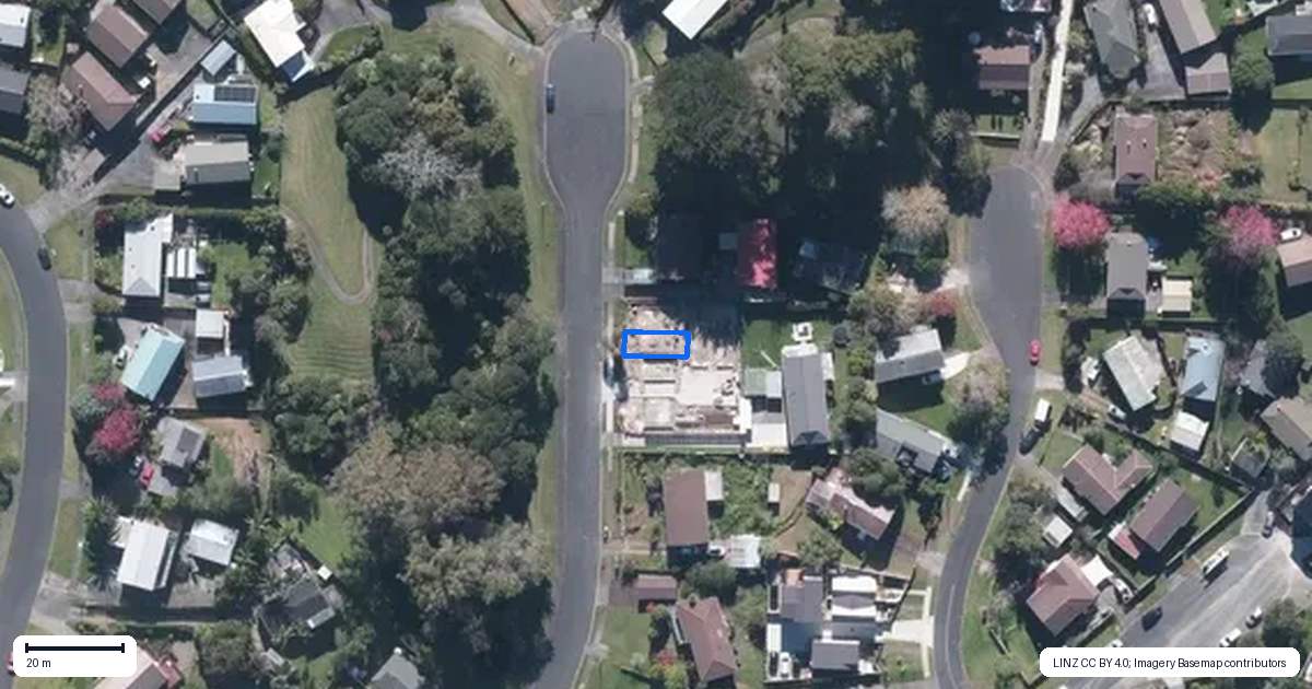 Property context map for 17E Midgley Road, West Harbour, Auckland