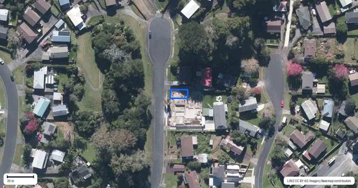Property context map for 17F Midgley Road, West Harbour, Auckland
