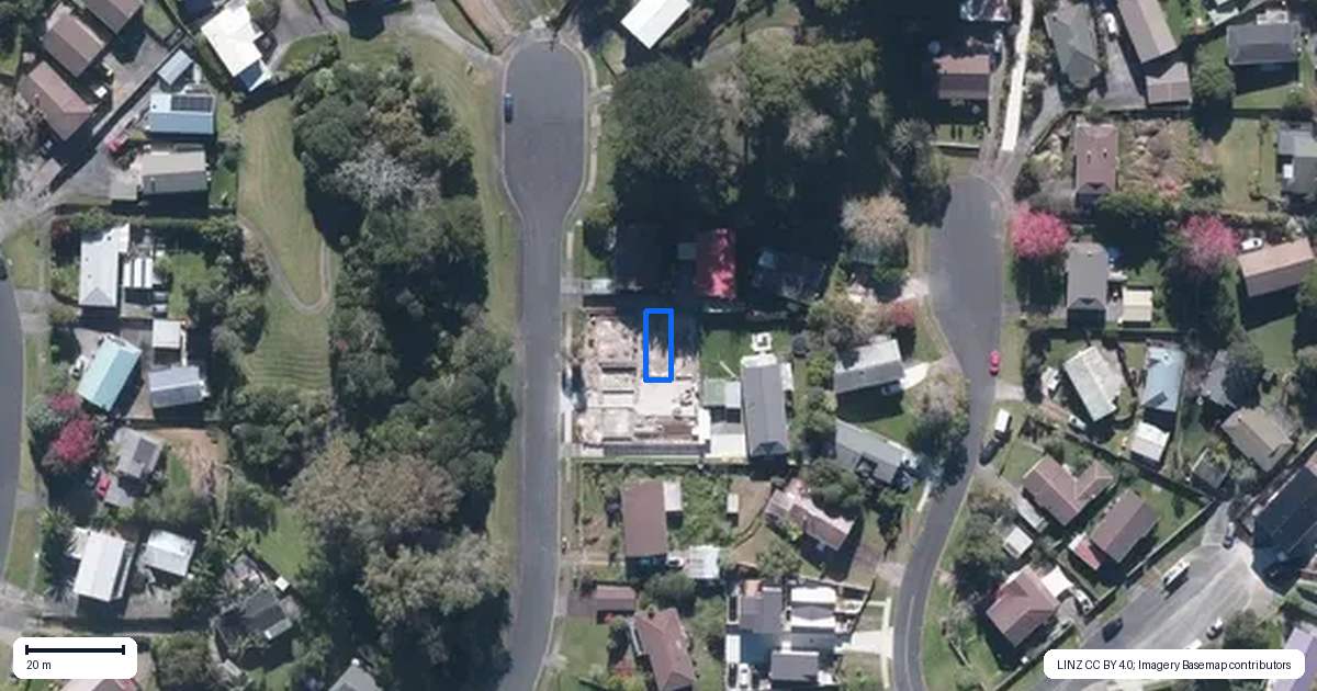 Property context map for 17C Midgley Road, West Harbour, Auckland