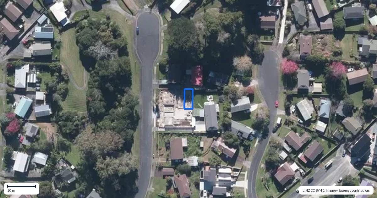 Property context map for 17B Midgley Road, West Harbour, Auckland