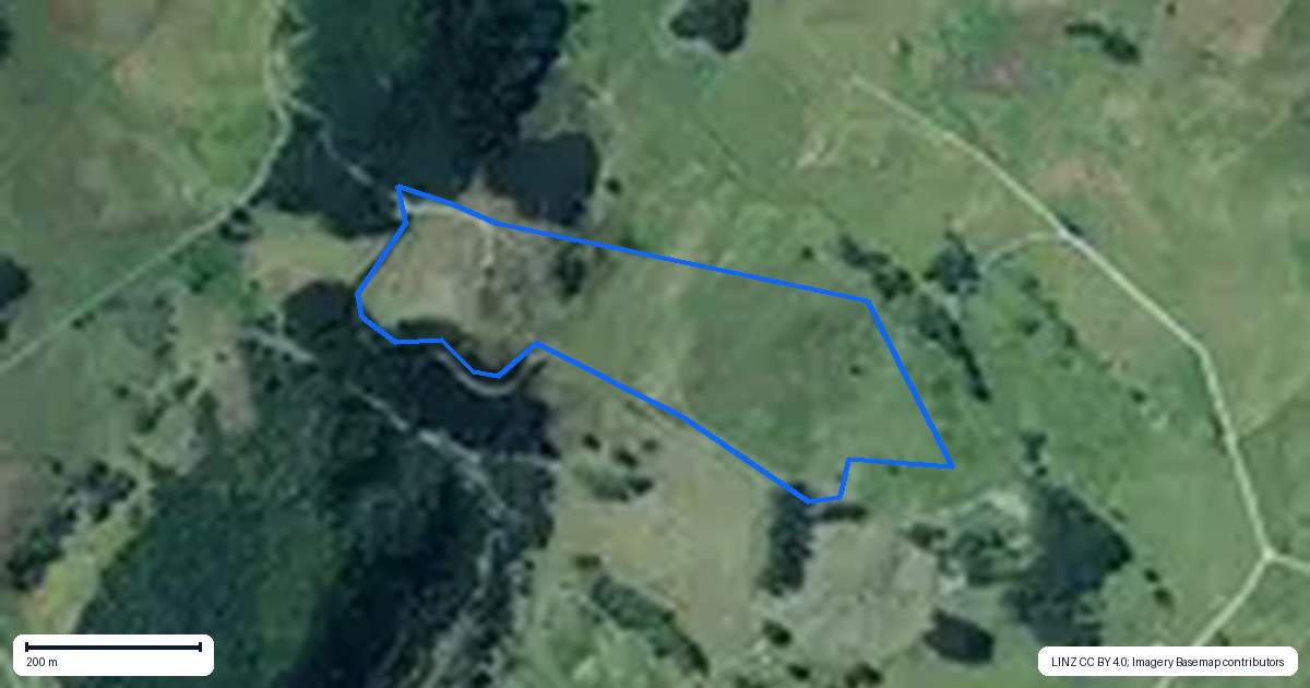 Property context map for 101 Sills Road, Arapohue, Dargaville