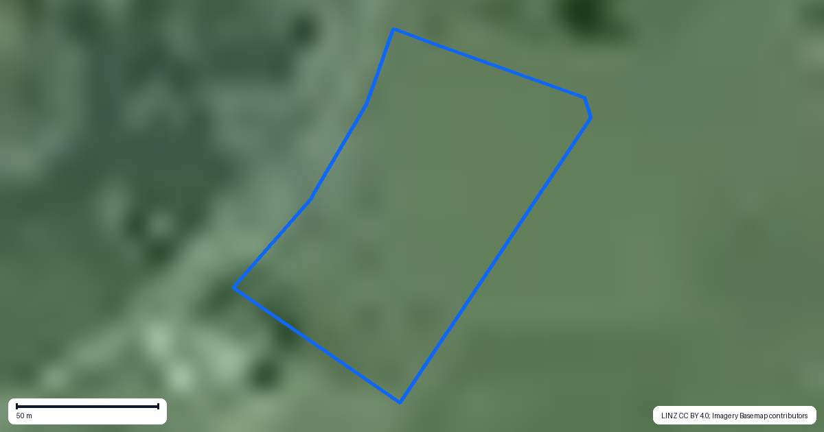 Property context map for 348 Orini Road, Taupiri