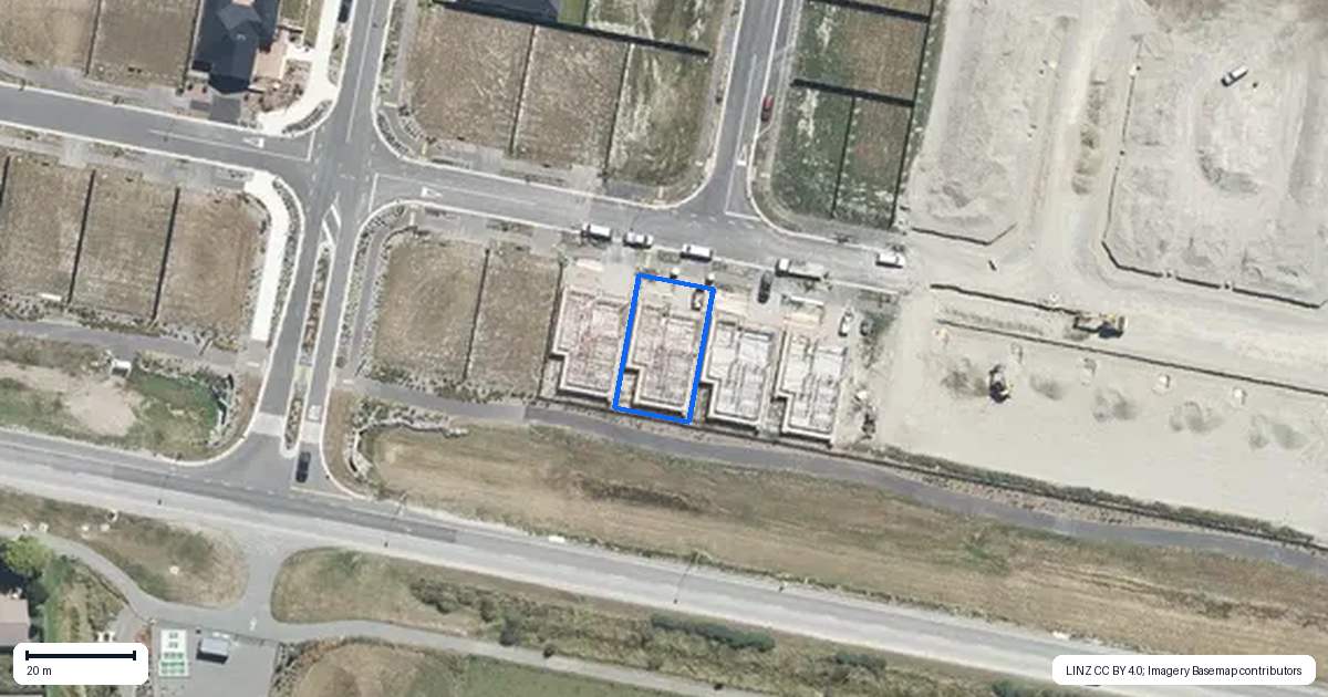 Property context map for 66 Waiotahi Road, Kaiapoi
