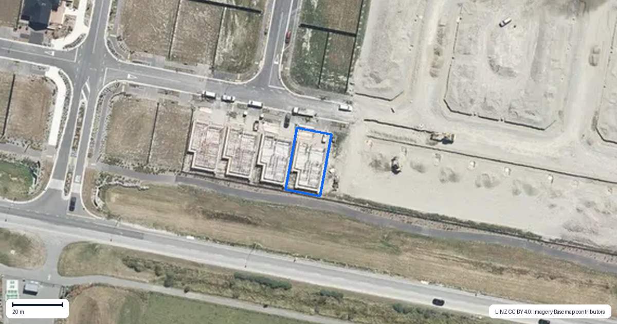 Property context map for 70 Waiotahi Road, Kaiapoi