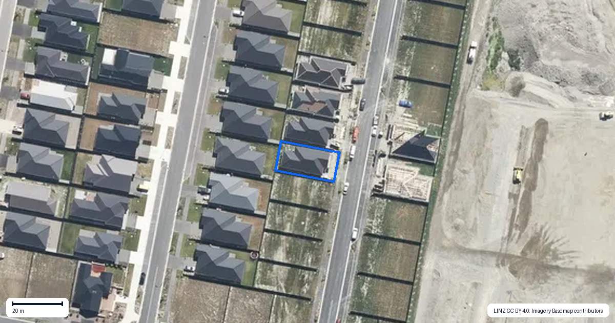 Property context map for 11 Lintott Street, Kaiapoi